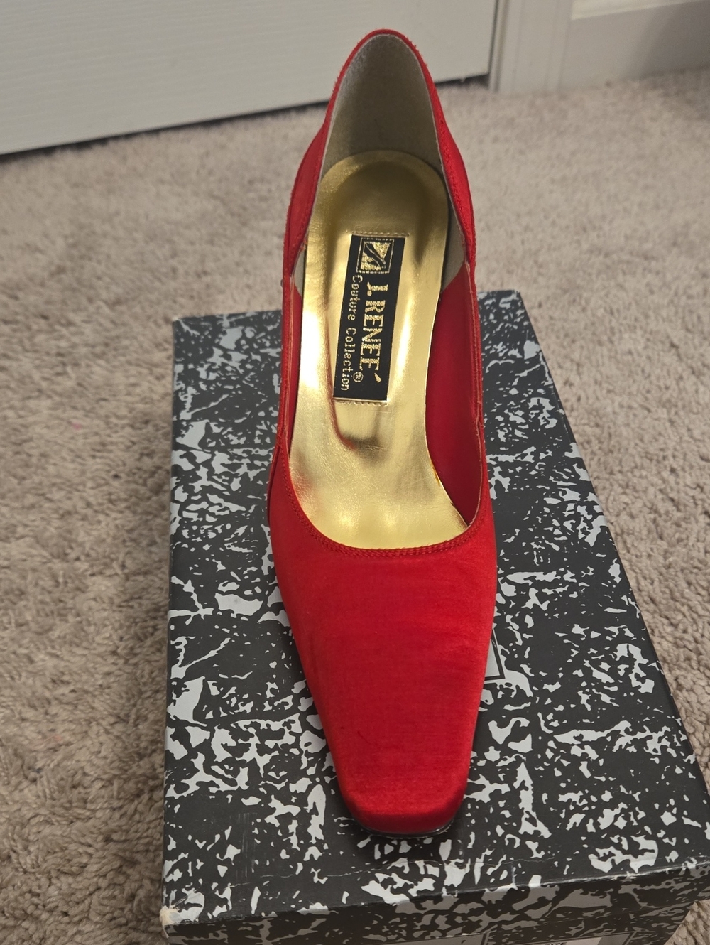 J.Renee Red Satin Pump